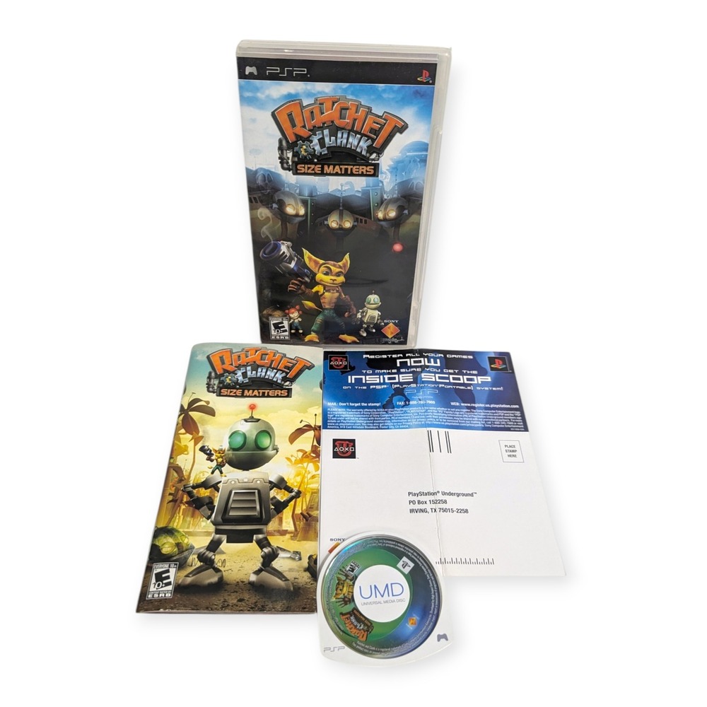 Ratchet & Clank Size Matters Sony PSP Game CIB‎ Complete Manual 2007 Action